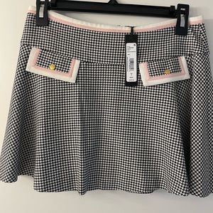 Alice + Olivia Sim Drop-waist Fit Flare Mini Skirt NWT